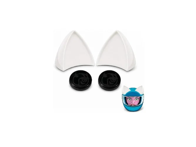 Helmet Flair MagNeatOhz White Helmet Cat Ears